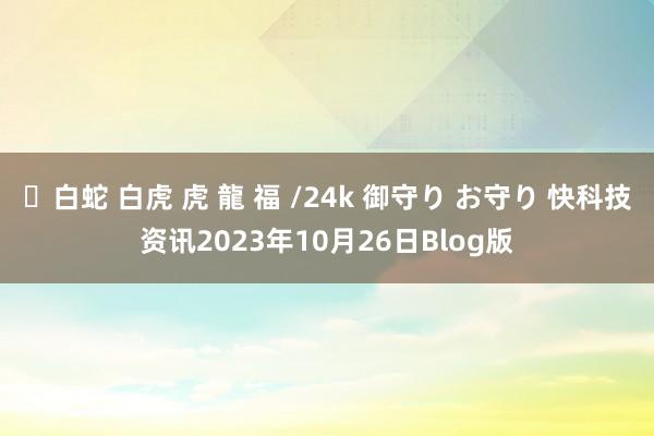 ✨白蛇 白虎 虎 龍 福 /24k 御守り お守り 快科技资讯2023年10月26日Blog版